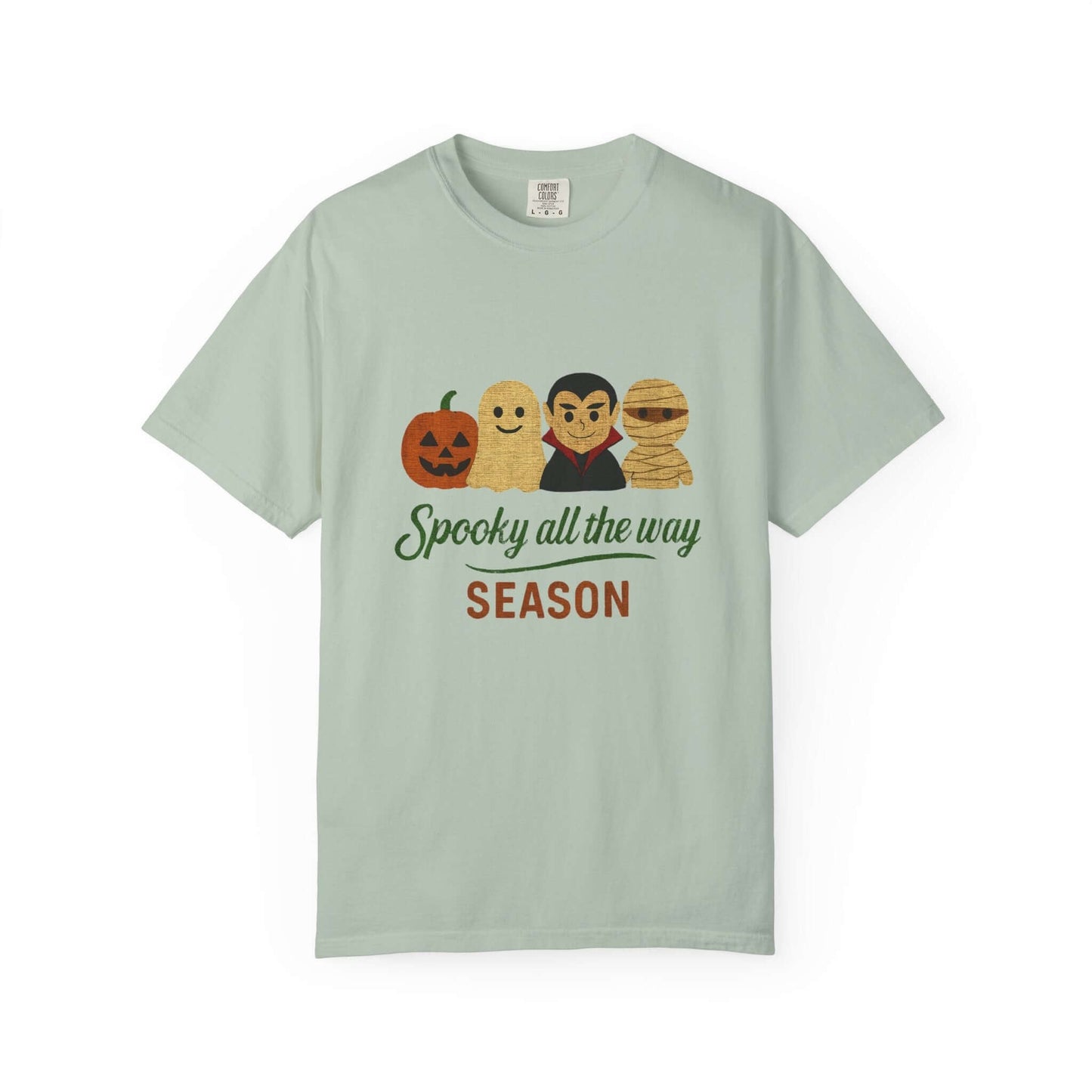 Spooky All The Way Halloween T-shirt, Pumpkin Ghost Shirt - Popbydesign