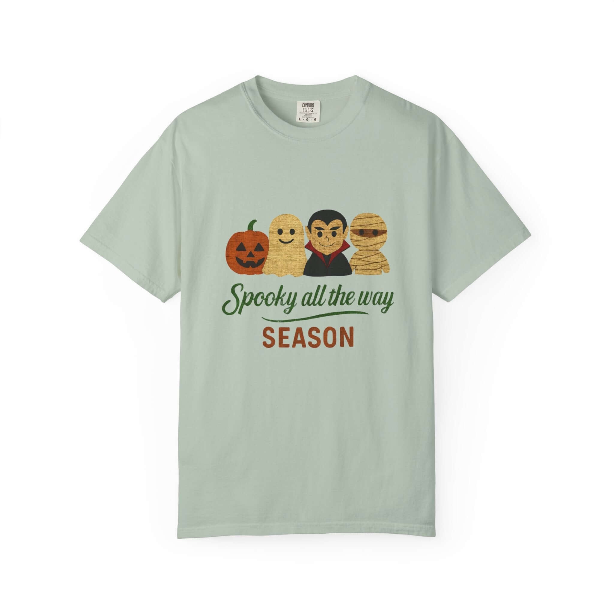 Spooky All The Way Halloween T-shirt, Pumpkin Ghost Shirt by PopCultureByDesign36
