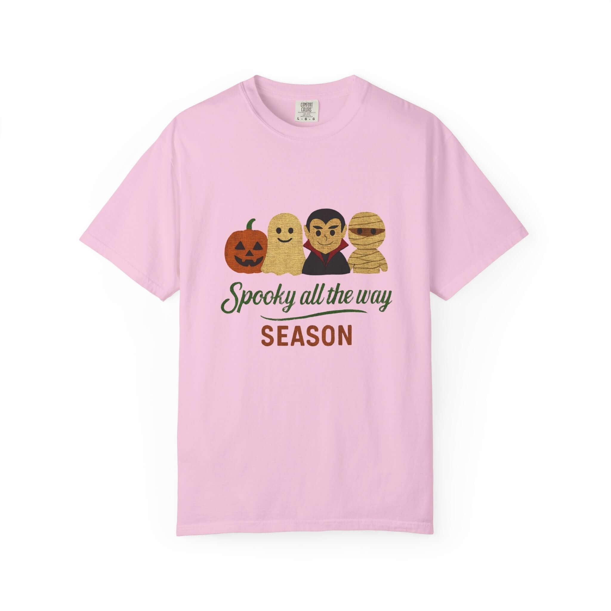 Spooky All The Way Halloween T-shirt, Pumpkin Ghost Shirt by PopCultureByDesign36