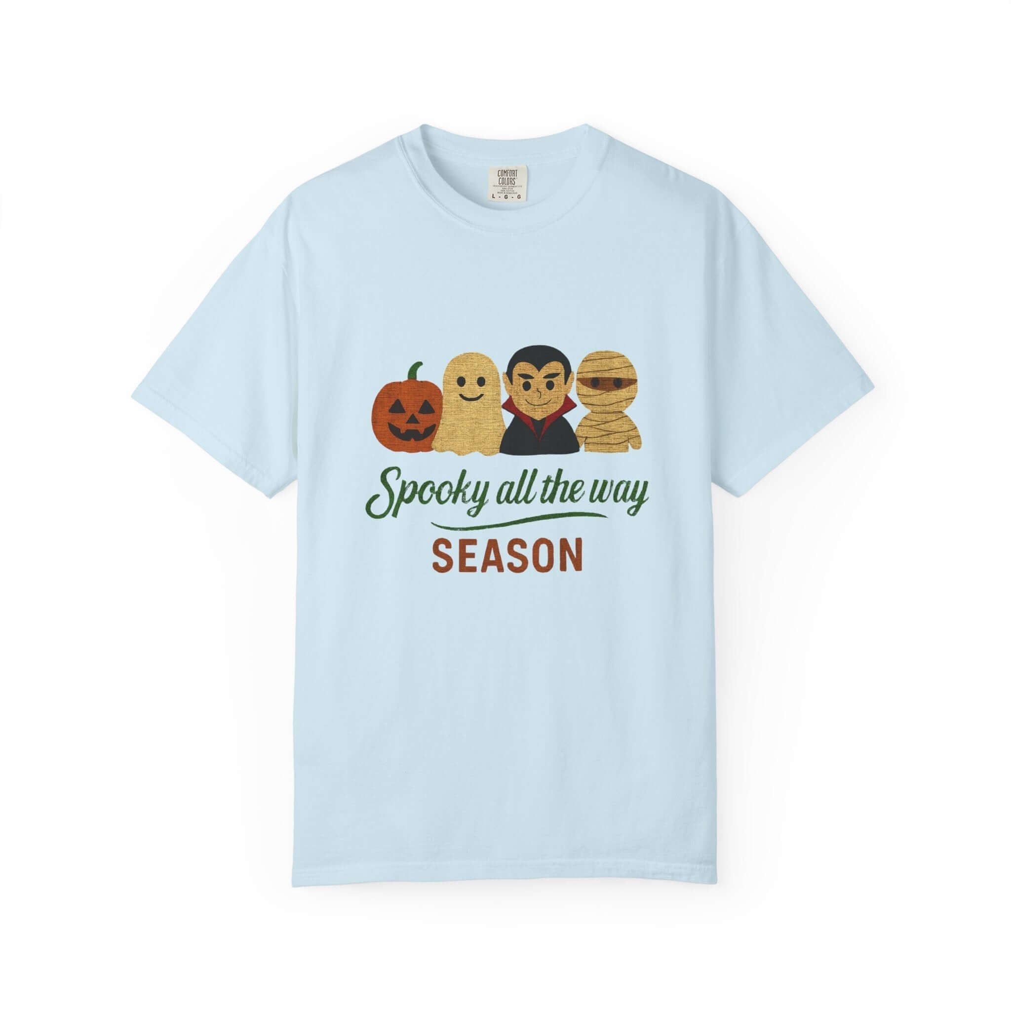Spooky All The Way Halloween T-shirt, Pumpkin Ghost Shirt by PopCultureByDesign36