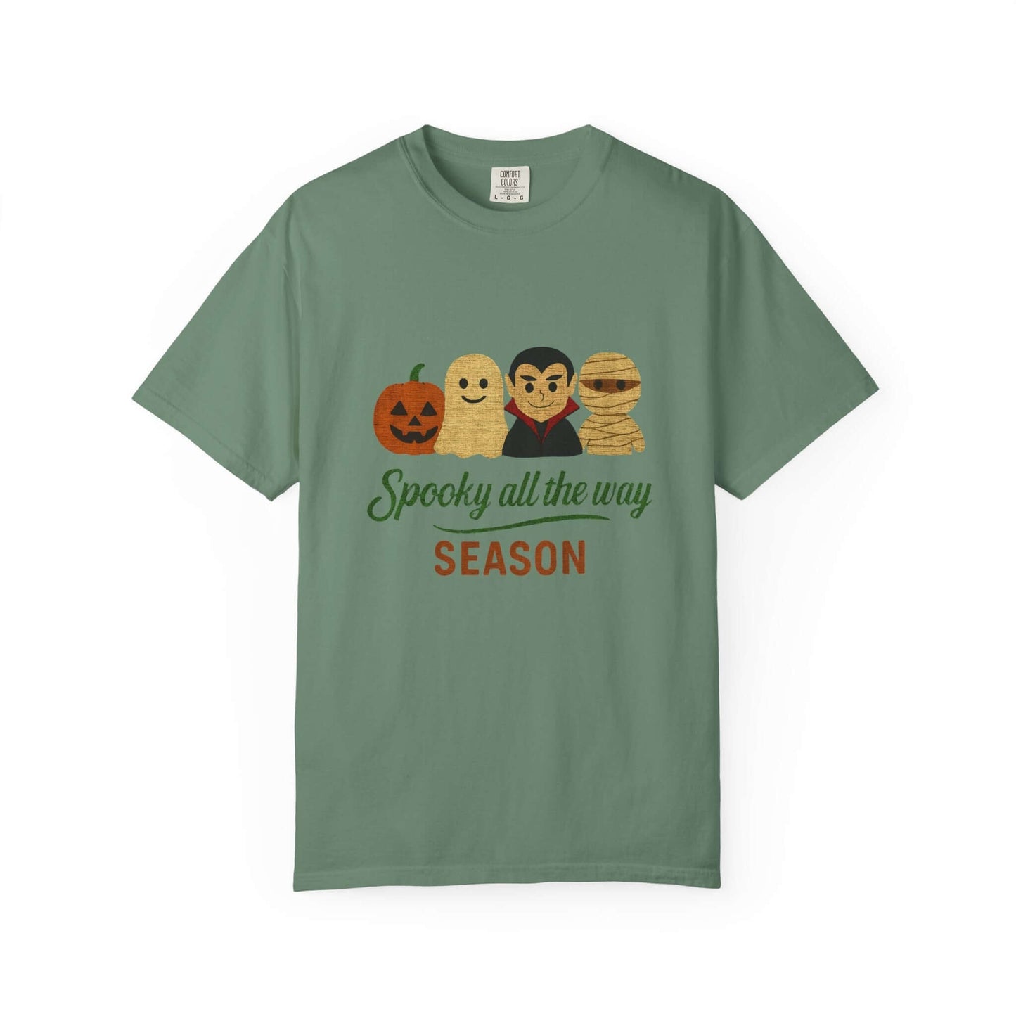 Spooky All The Way Halloween T-shirt, Pumpkin Ghost Shirt - Popbydesign