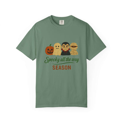 Spooky All The Way Halloween T-shirt, Pumpkin Ghost Shirt - Popbydesign