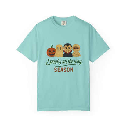 Spooky All The Way Halloween T-shirt, Pumpkin Ghost Shirt - Popbydesign