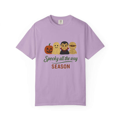 Spooky All The Way Halloween T-shirt, Pumpkin Ghost Shirt - Popbydesign