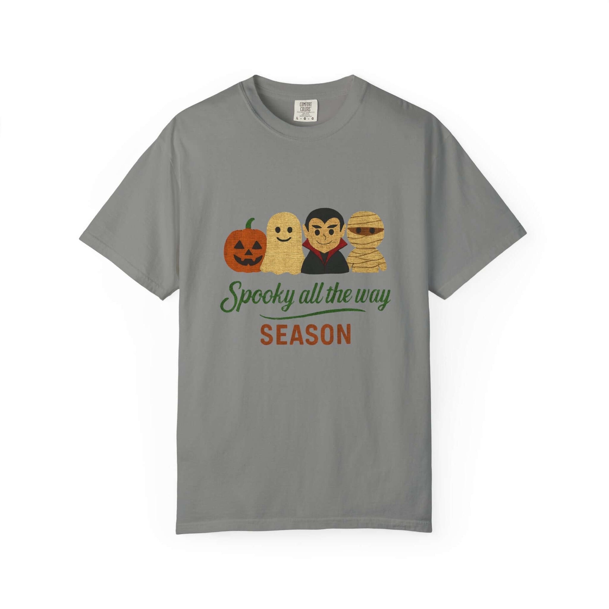 Spooky All The Way Halloween T-shirt, Pumpkin Ghost Shirt - Popbydesign