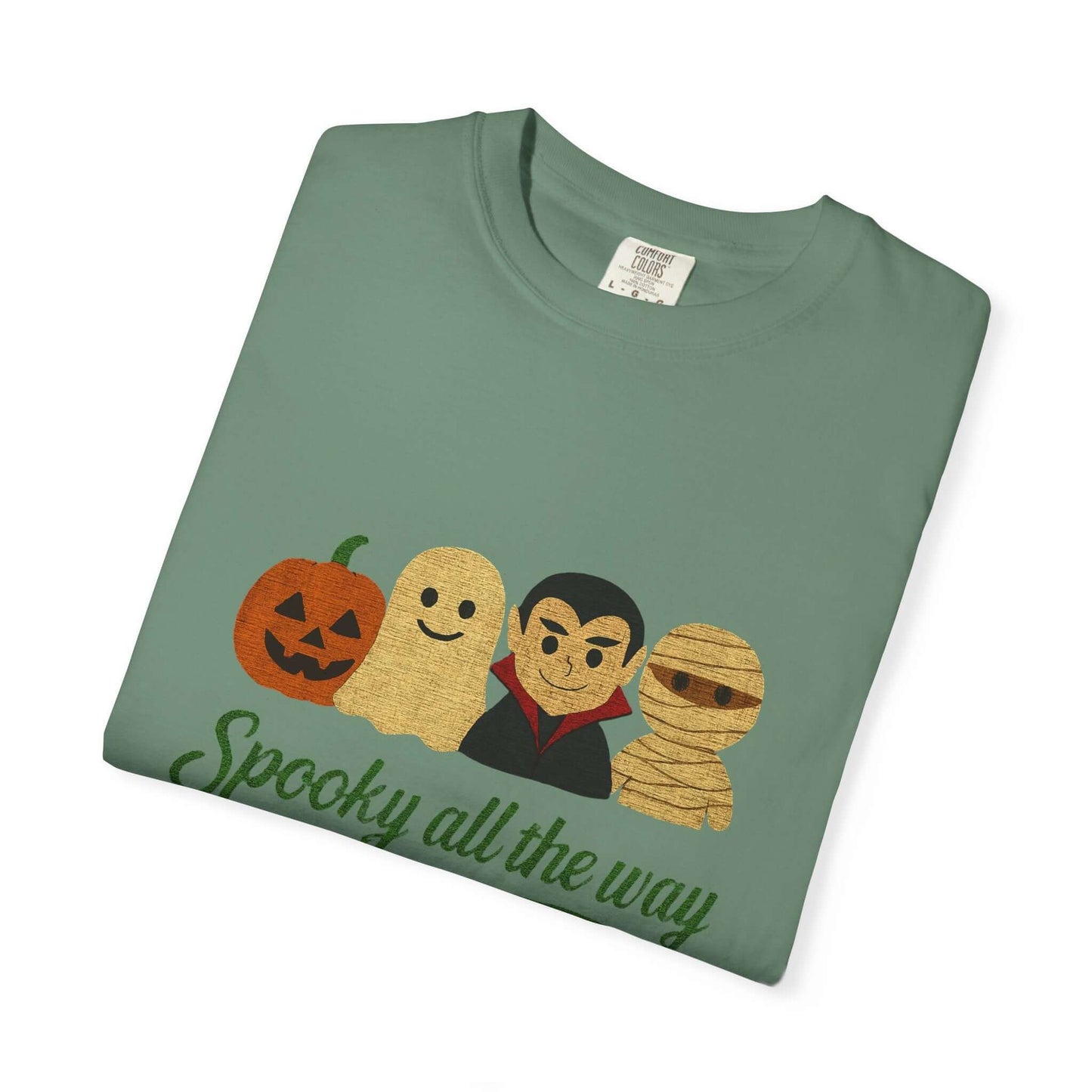 Spooky All The Way Halloween T-shirt, Pumpkin Ghost Shirt - Popbydesign