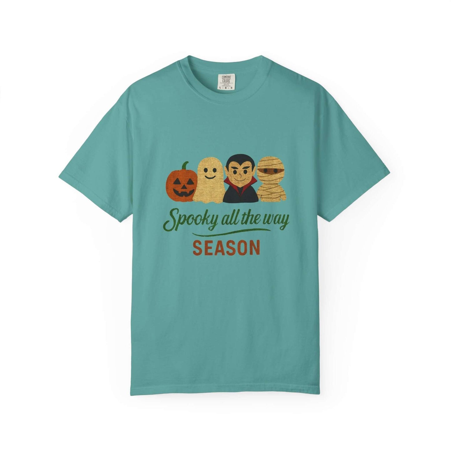 Spooky All The Way Halloween T-shirt, Pumpkin Ghost Shirt - Popbydesign