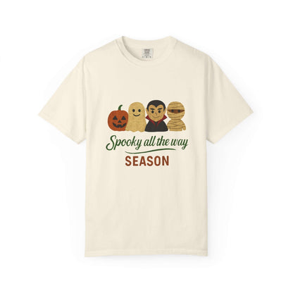 Spooky All The Way Halloween T-shirt, Pumpkin Ghost Shirt - Popbydesign