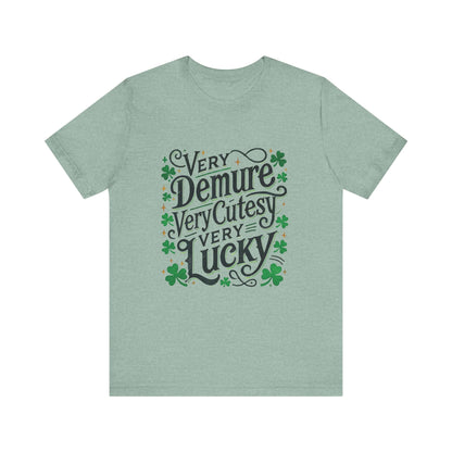 St Patrick's Day Tee, Irish Shamrock Tee, Feeling Lucky - Popbydesign