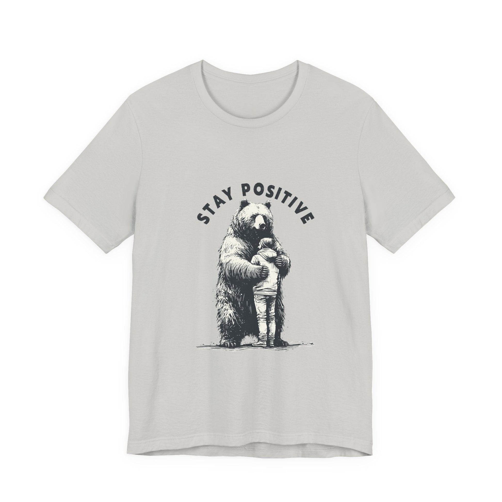 Stay Positive Bear Hug Shirt, Mental Health Shirt, Bear Hug - Popbydesign