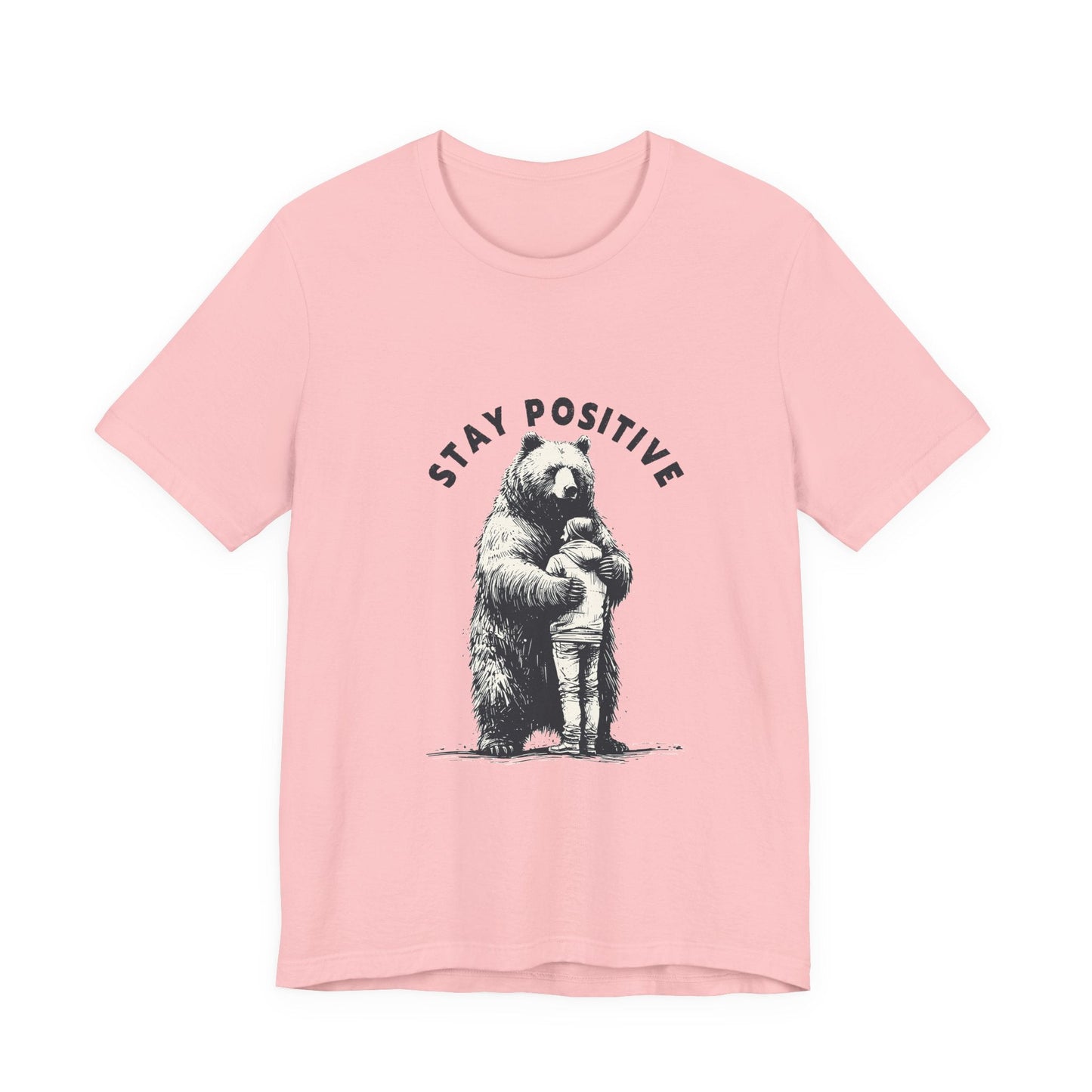 Stay Positive Bear Hug Shirt, Mental Health Shirt, Bear Hug - Popbydesign