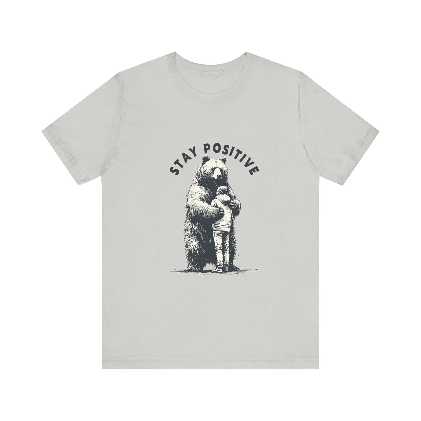 Stay Positive Bear Hug Shirt, Mental Health Shirt, Bear Hug - Popbydesign