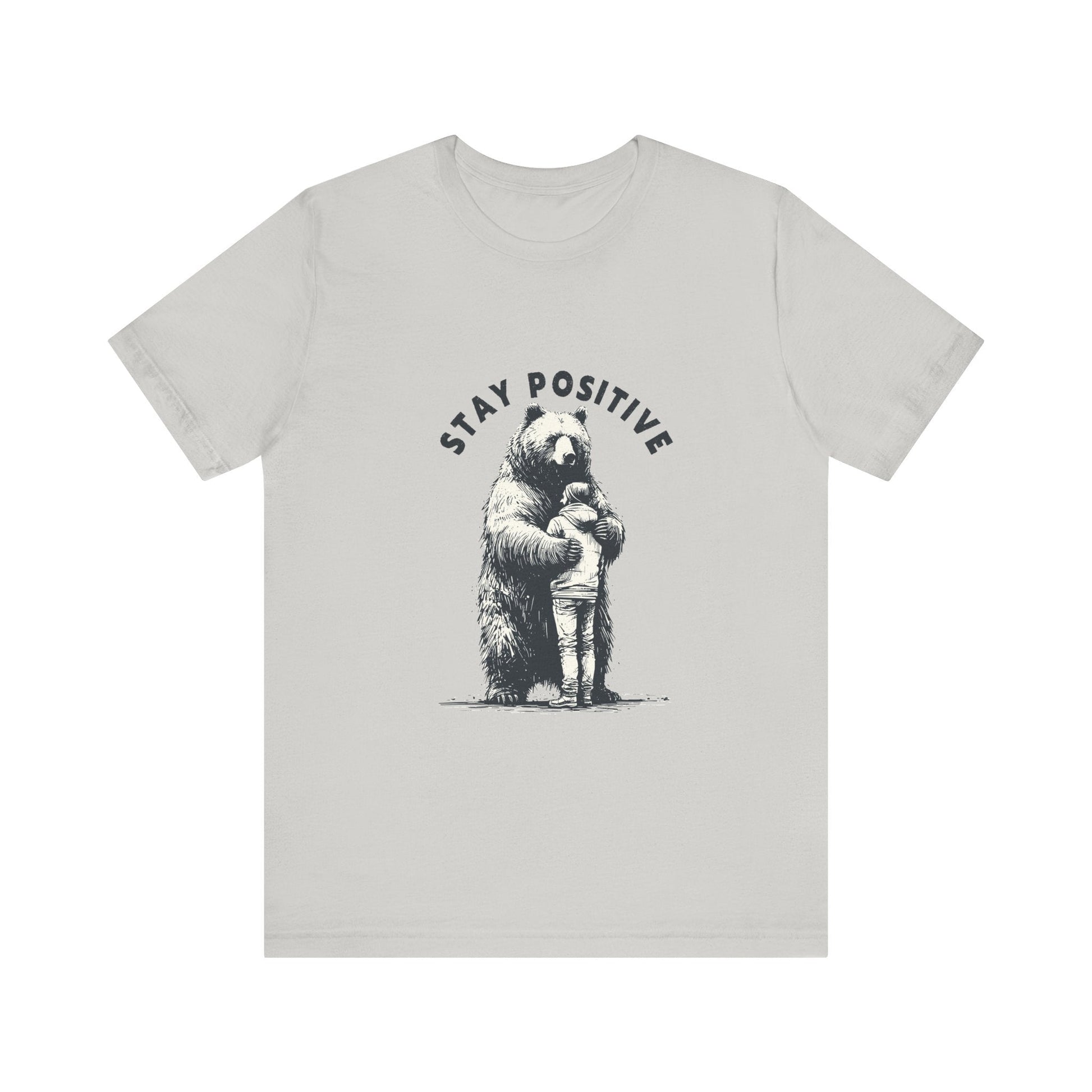 Stay Positive Bear Hug Shirt, Mental Health Shirt, Bear Hug - Popbydesign