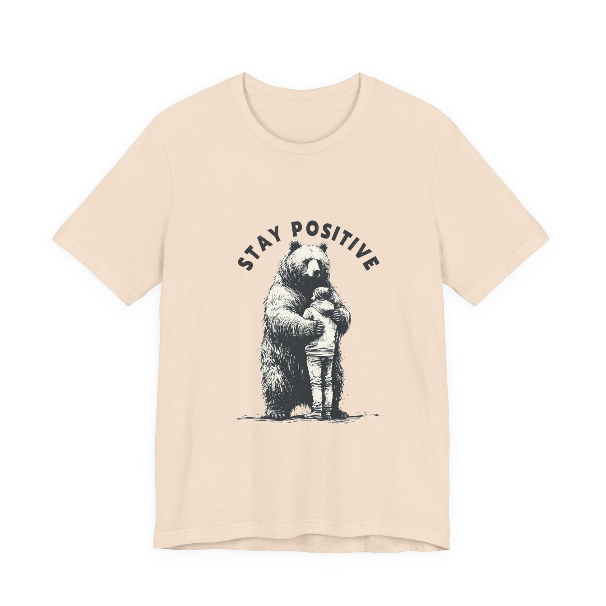 Stay Positive Bear Hug Shirt, Mental Health Shirt, Bear Hug - Popbydesign