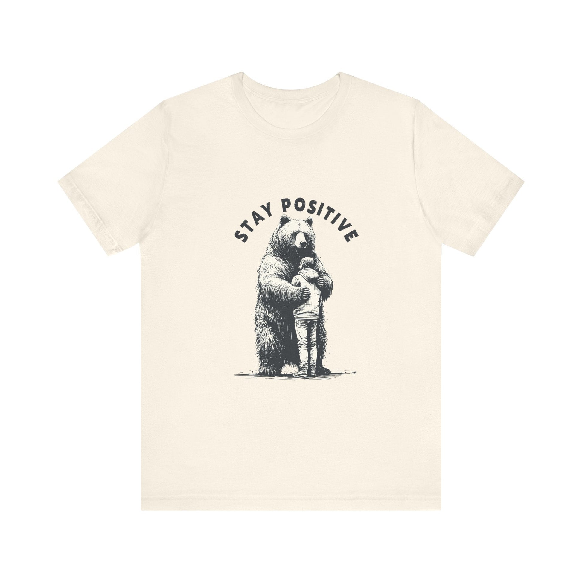 Stay Positive Bear Hug Shirt, Mental Health Shirt, Bear Hug - Popbydesign