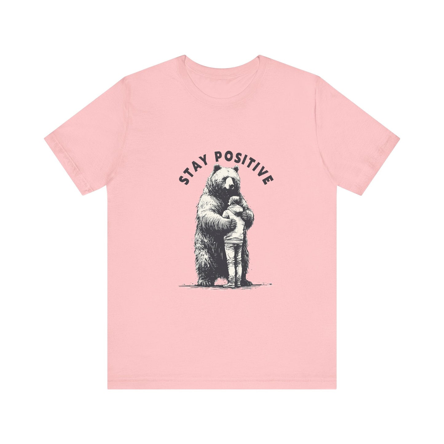 Stay Positive Bear Hug Shirt, Mental Health Shirt, Bear Hug - Popbydesign