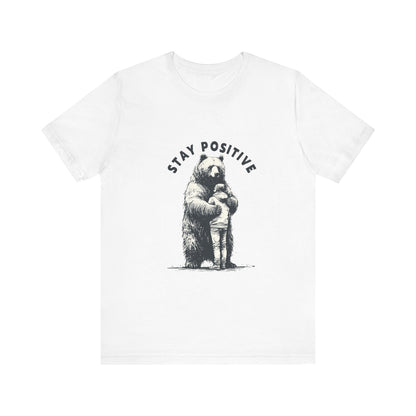 Stay Positive Bear Hug Shirt, Mental Health Shirt, Bear Hug - Popbydesign