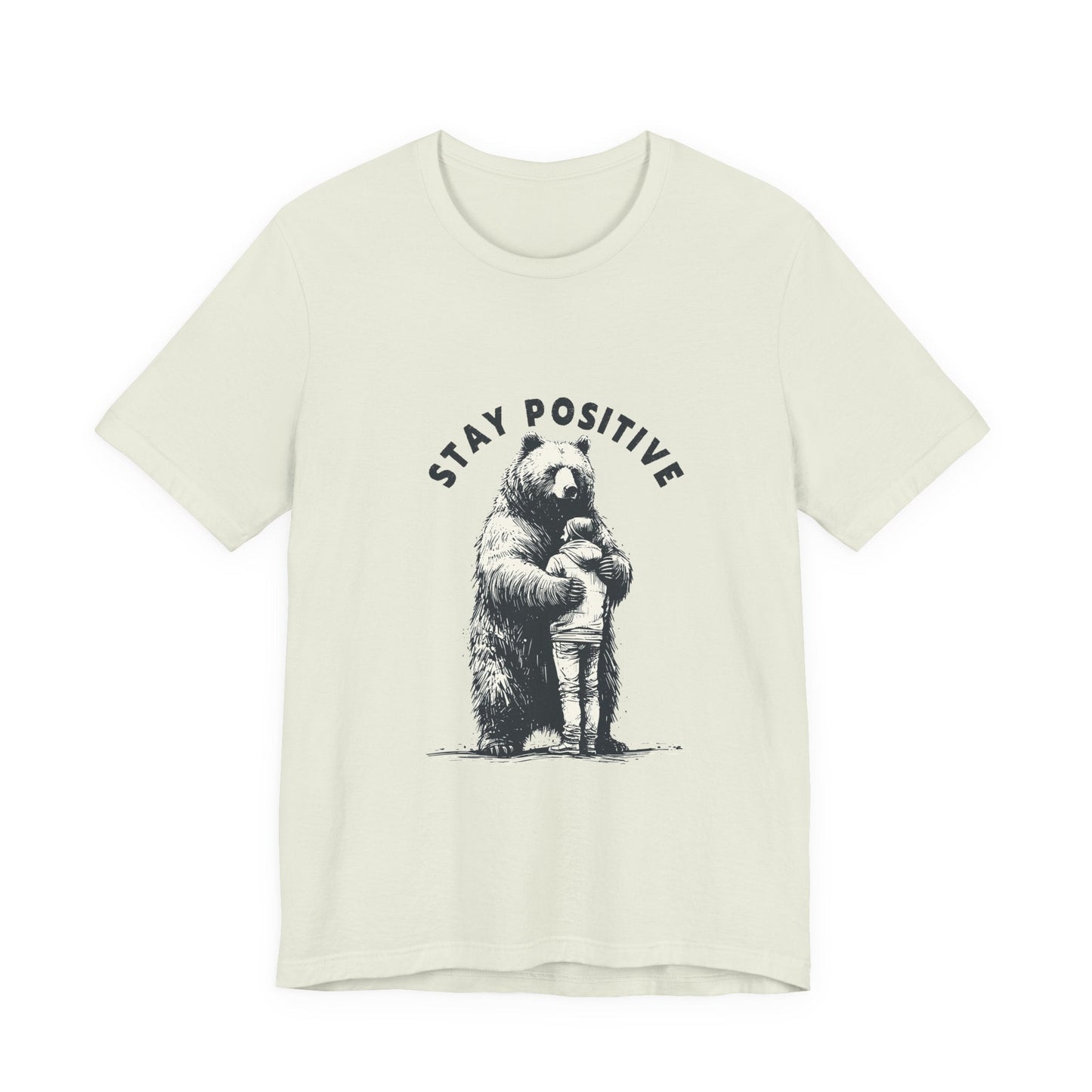 Stay Positive Bear Hug Shirt, Mental Health Shirt, Bear Hug - Popbydesign
