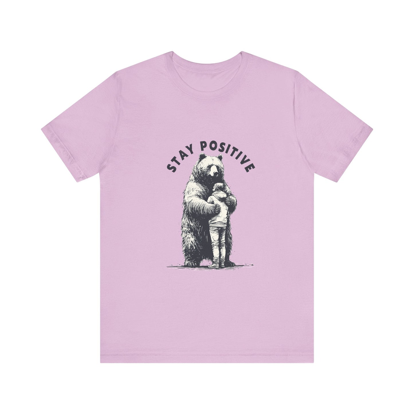 Stay Positive Bear Hug Shirt, Mental Health Shirt, Bear Hug - Popbydesign