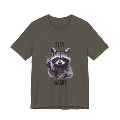 Stay Trashy Raccoon Shirt, Raccoon Shirt Funny, Raccoon Tee - Popbydesign