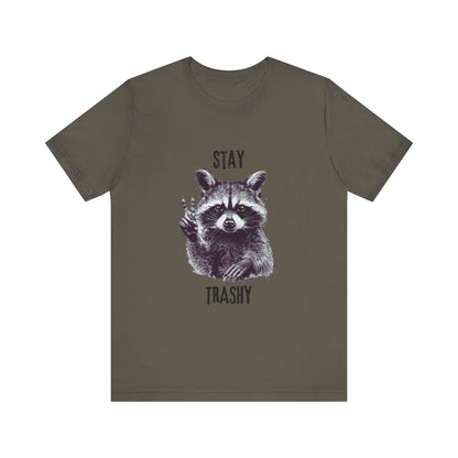 Stay Trashy Raccoon Shirt, Raccoon Shirt Funny, Raccoon Tee - Popbydesign