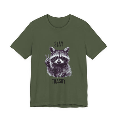 Stay Trashy Raccoon Shirt, Raccoon Shirt Funny, Raccoon Tee - Popbydesign