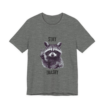 Stay Trashy Raccoon Shirt, Raccoon Shirt Funny, Raccoon Tee - Popbydesign