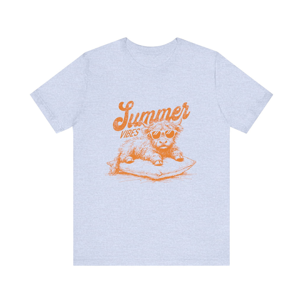Summer Vibes Highland Cow Shirt, Western Shirt, Cow Shirt by PopCultureByDesign36