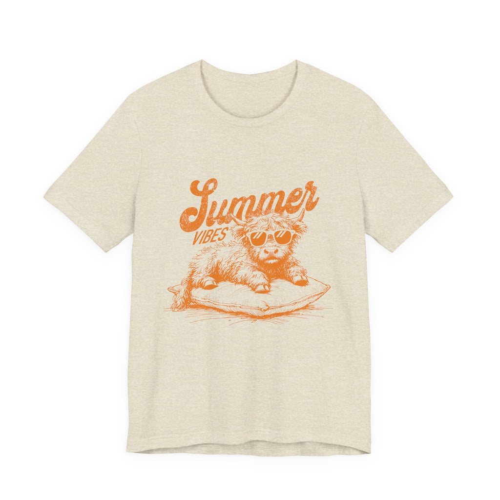 Summer Vibes Highland Cow Shirt, Western Shirt, Cow Shirt by PopCultureByDesign36