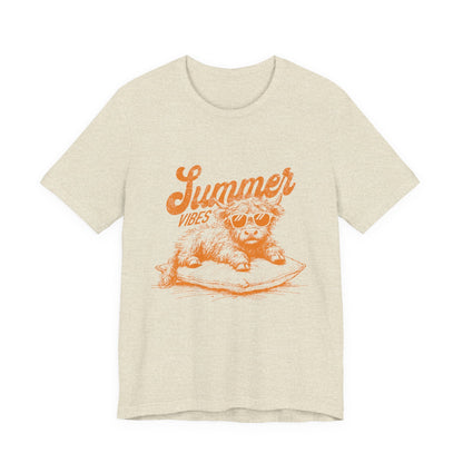 Summer Vibes Highland Cow Shirt, Western Shirt, Cow Shirt - Popbydesign