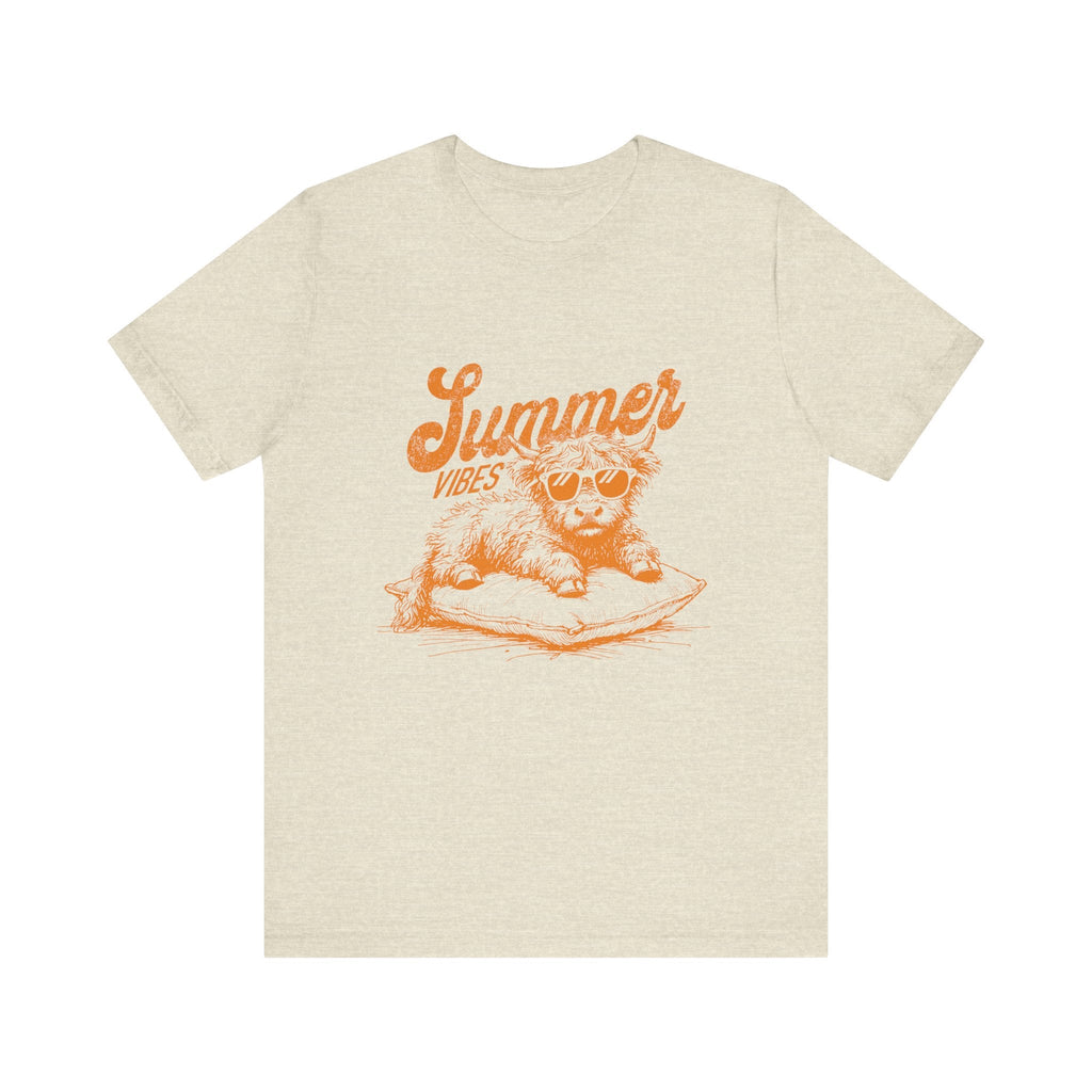 Summer Vibes Highland Cow Shirt, Western Shirt, Cow Shirt by PopCultureByDesign36