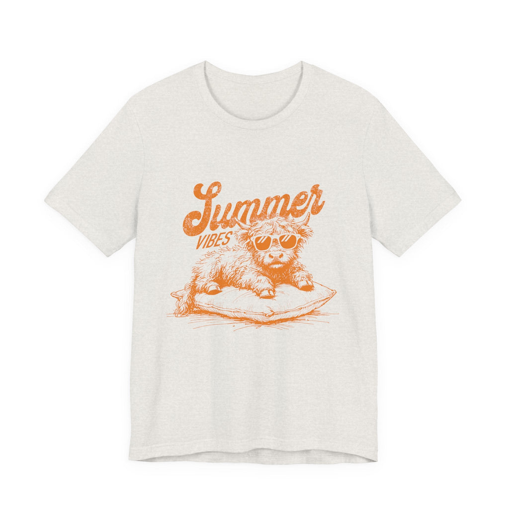 Summer Vibes Highland Cow Shirt, Western Shirt, Cow Shirt by PopCultureByDesign36