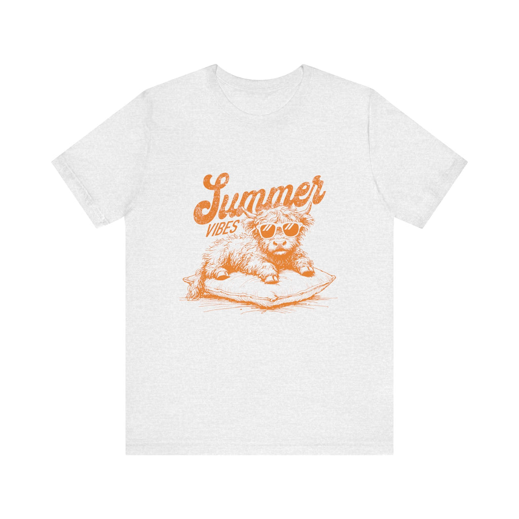 Summer Vibes Highland Cow Shirt, Western Shirt, Cow Shirt by PopCultureByDesign36
