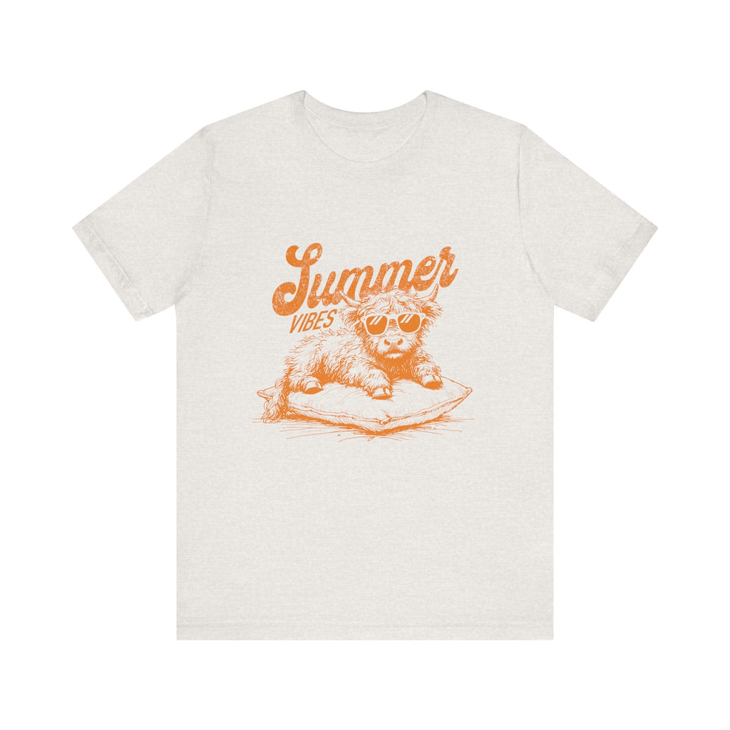 Summer Vibes Highland Cow Shirt, Western Shirt, Cow Shirt by PopCultureByDesign36