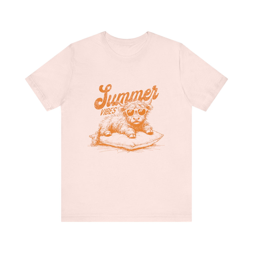 Summer Vibes Highland Cow Shirt, Western Shirt, Cow Shirt by PopCultureByDesign36