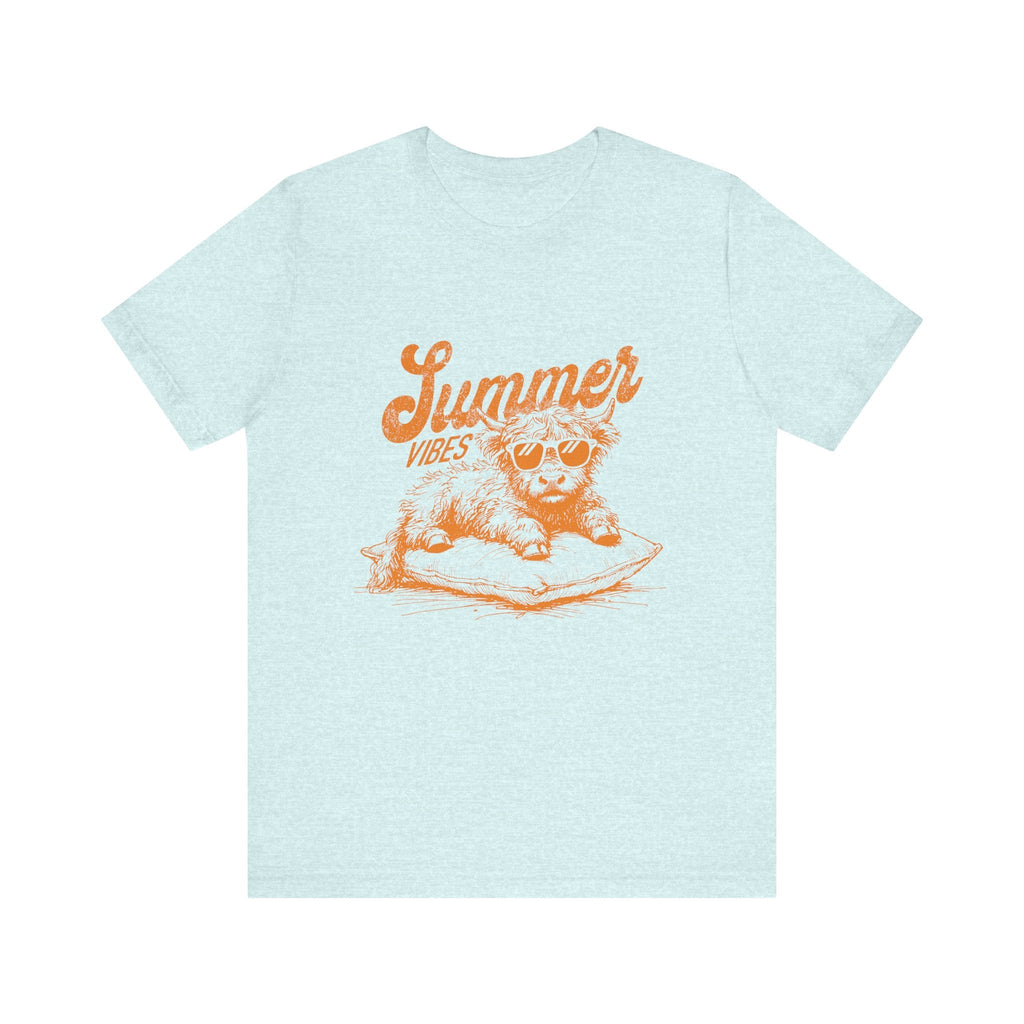 Summer Vibes Highland Cow Shirt, Western Shirt, Cow Shirt by PopCultureByDesign36