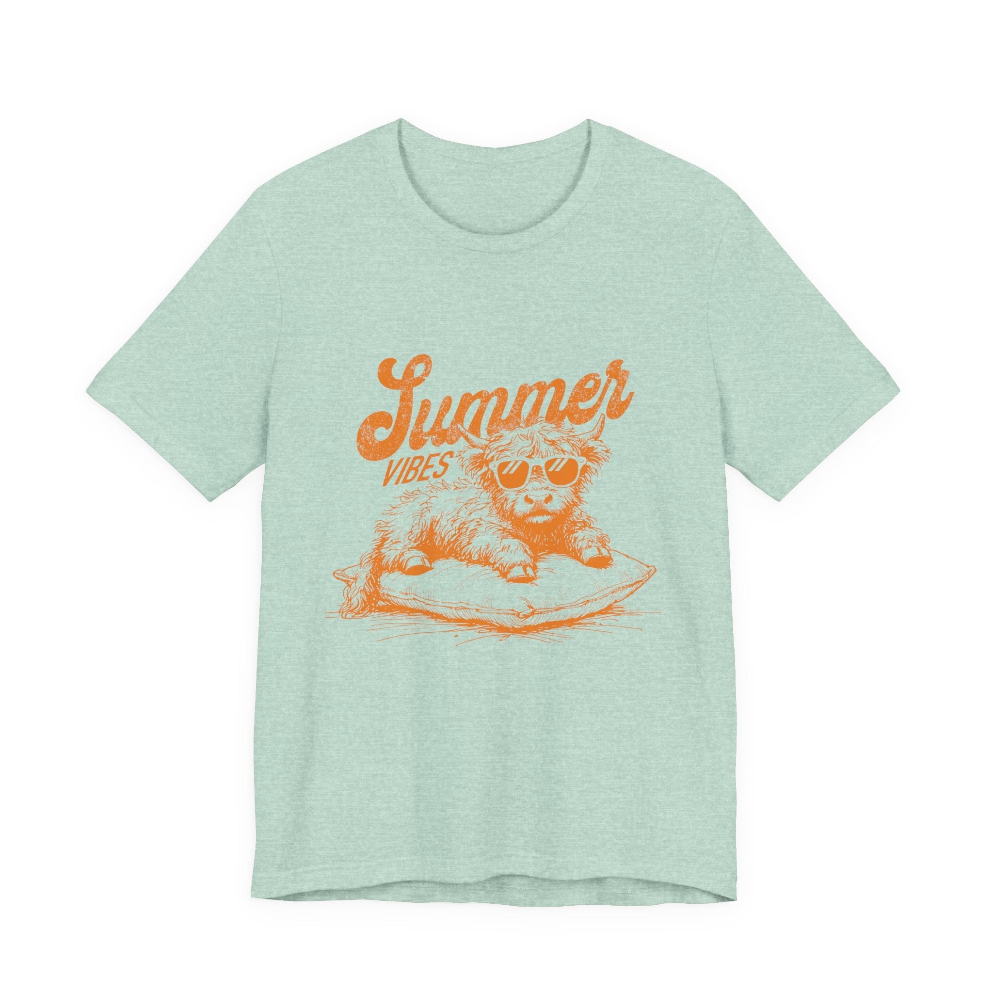 Summer Vibes Highland Cow Shirt, Western Shirt, Cow Shirt by PopCultureByDesign36