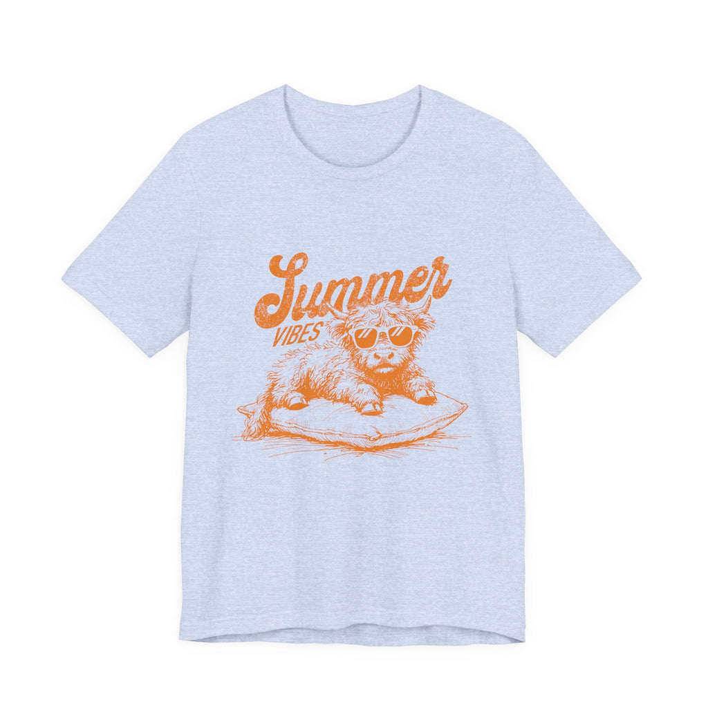 Summer Vibes Highland Cow Shirt, Western Shirt, Cow Shirt by PopCultureByDesign36
