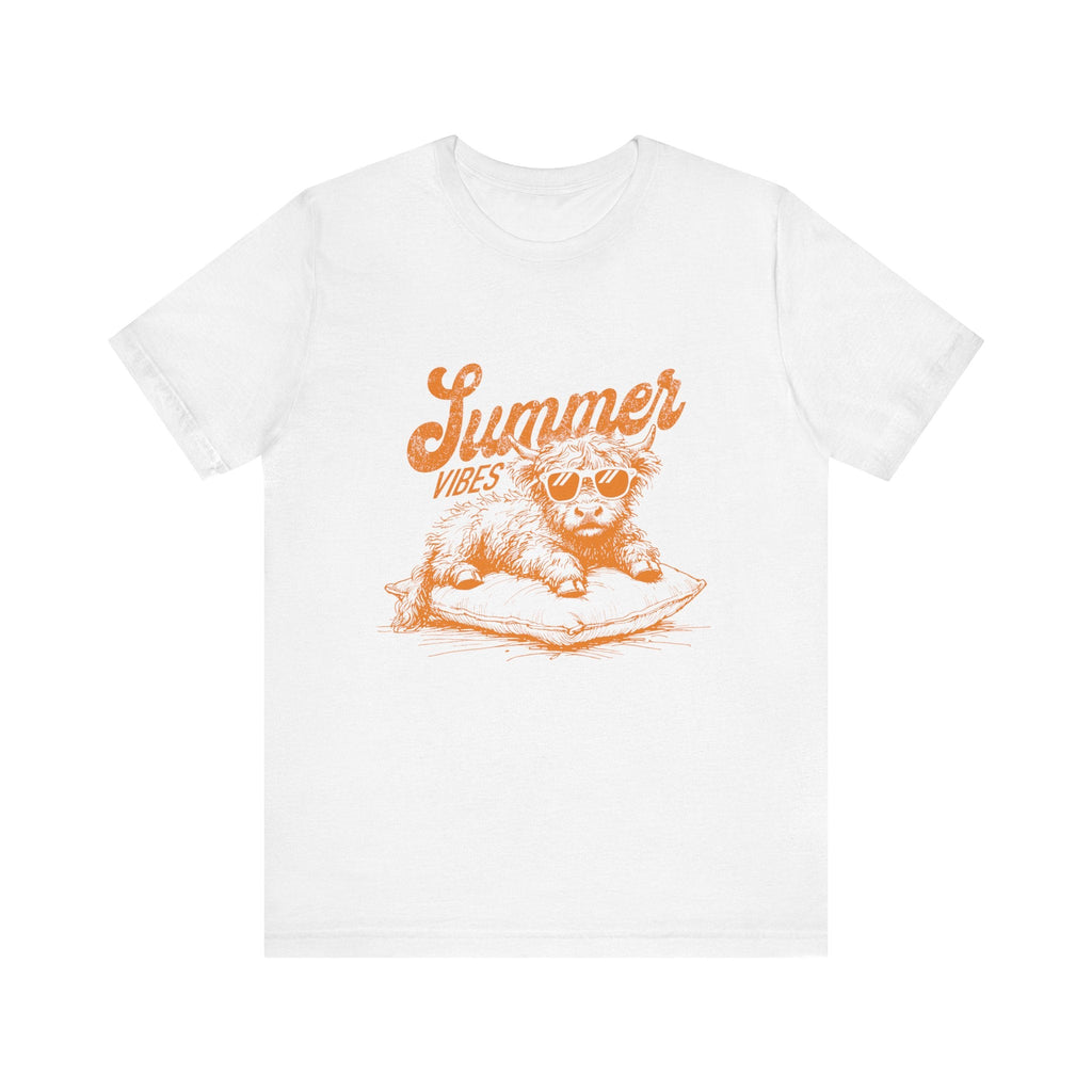 Summer Vibes Highland Cow Shirt, Western Shirt, Cow Shirt by PopCultureByDesign36