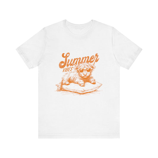 Summer Vibes Highland Cow Shirt, Western Shirt, Cow Shirt - Popbydesign