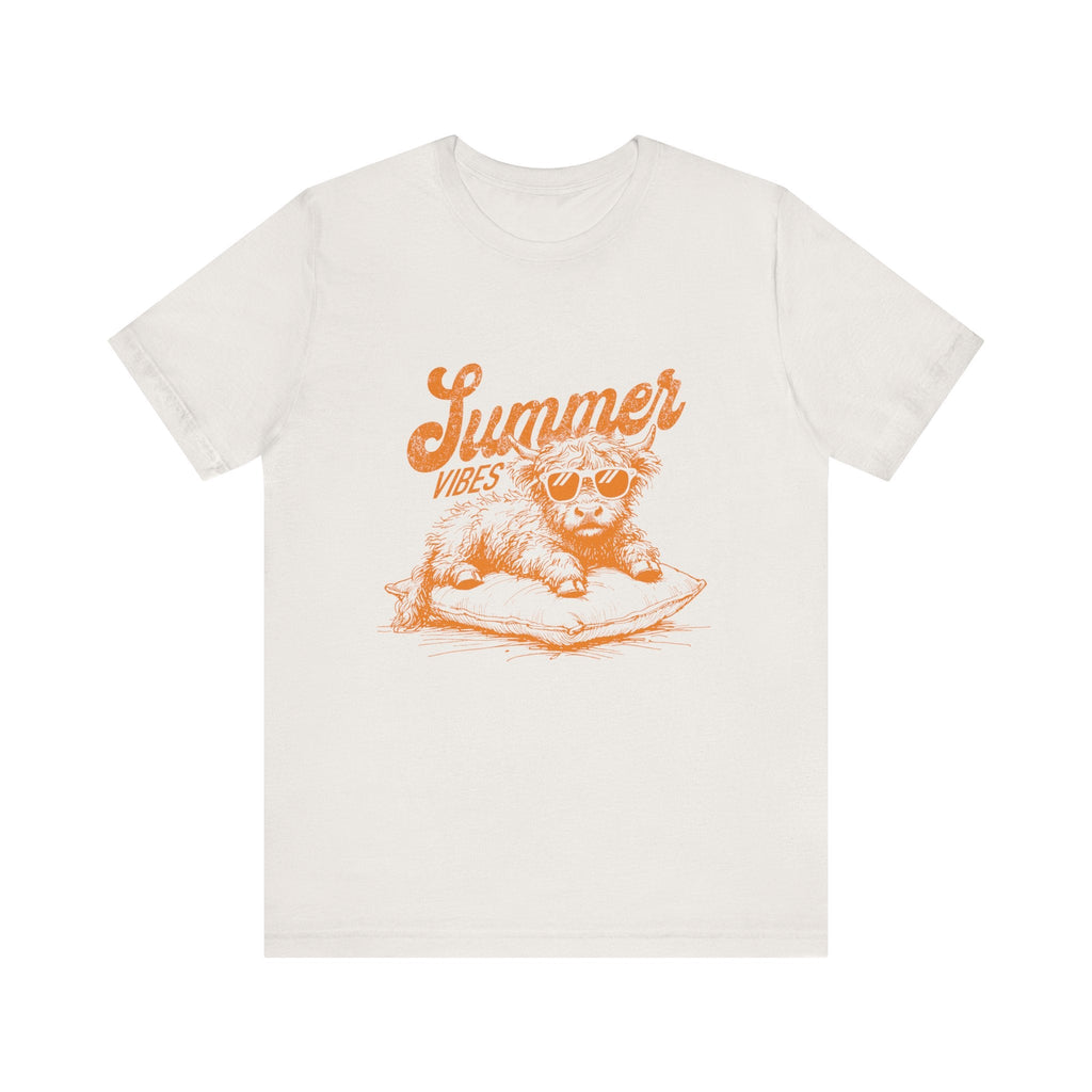 Summer Vibes Highland Cow Shirt, Western Shirt, Cow Shirt by PopCultureByDesign36