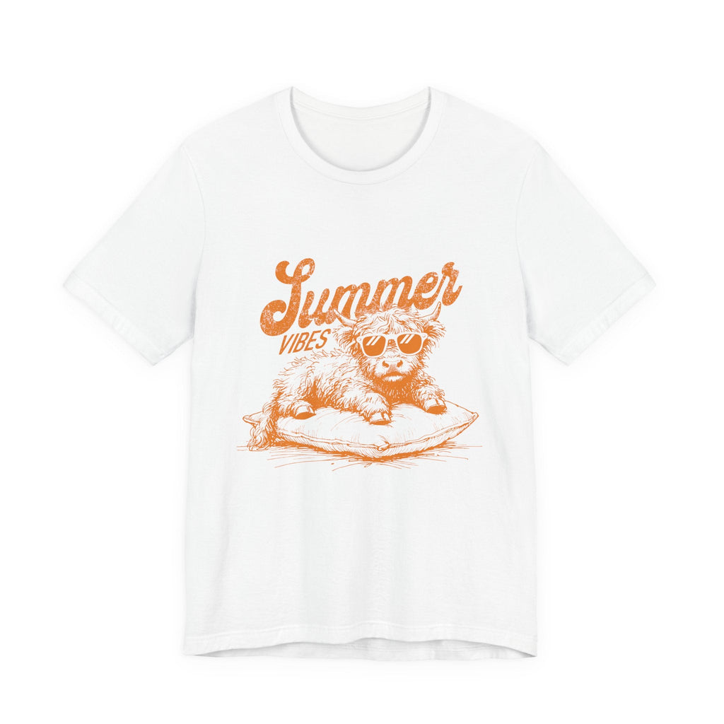 Summer Vibes Highland Cow Shirt, Western Shirt, Cow Shirt by PopCultureByDesign36
