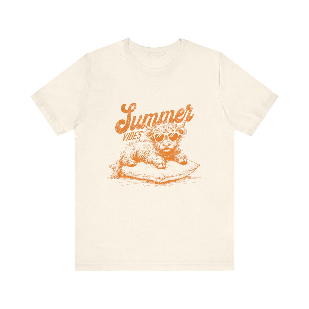 Summer Vibes Highland Cow Shirt, Western Shirt, Cow Shirt by PopCultureByDesign36