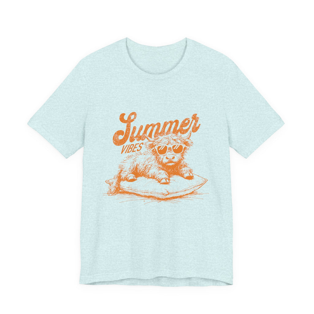 Summer Vibes Highland Cow Shirt, Western Shirt, Cow Shirt by PopCultureByDesign36