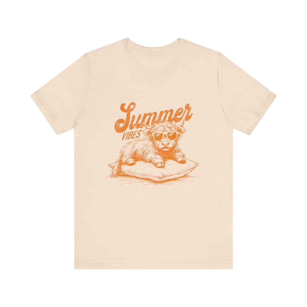 Summer Vibes Highland Cow Shirt, Western Shirt, Cow Shirt by PopCultureByDesign36