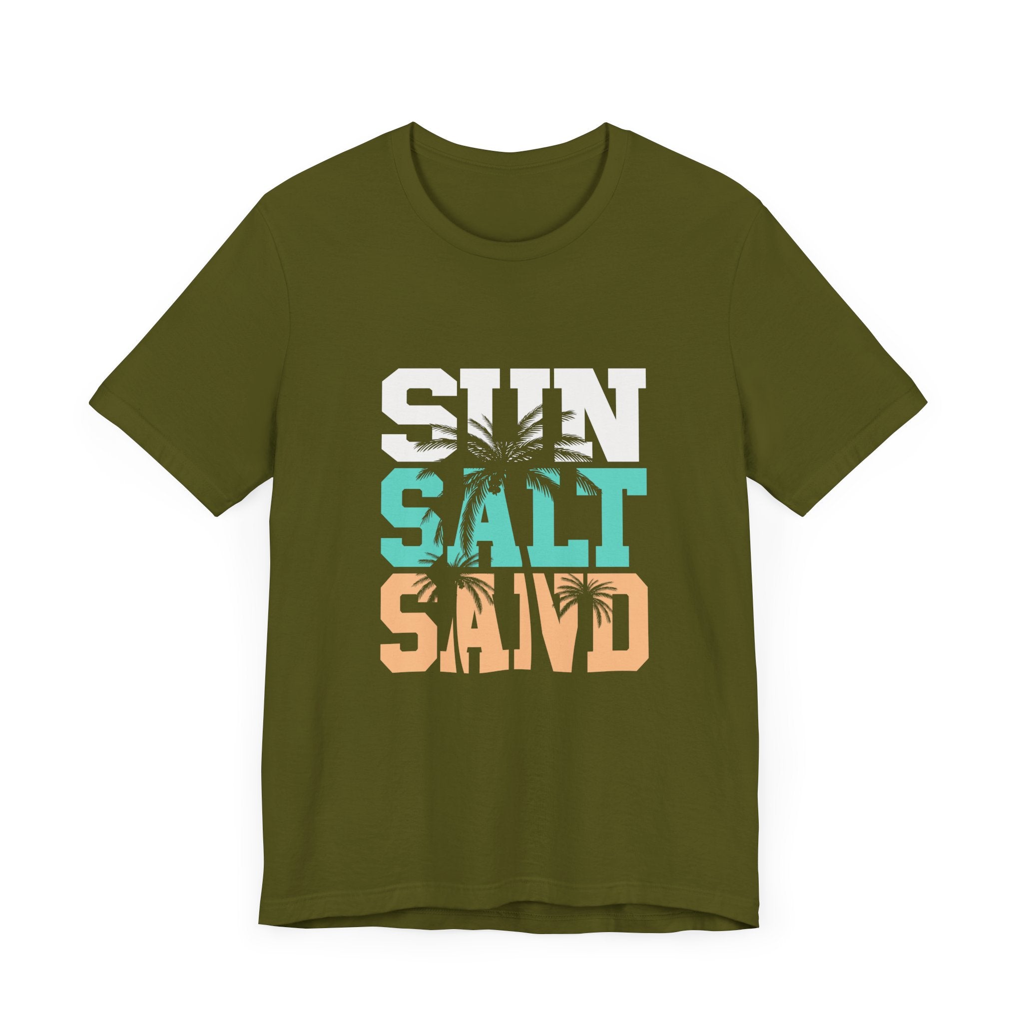 Sun Salt Sand Beach Shirt, Summer Ocean Vacation T-Shirt by PopCultureByDesign36