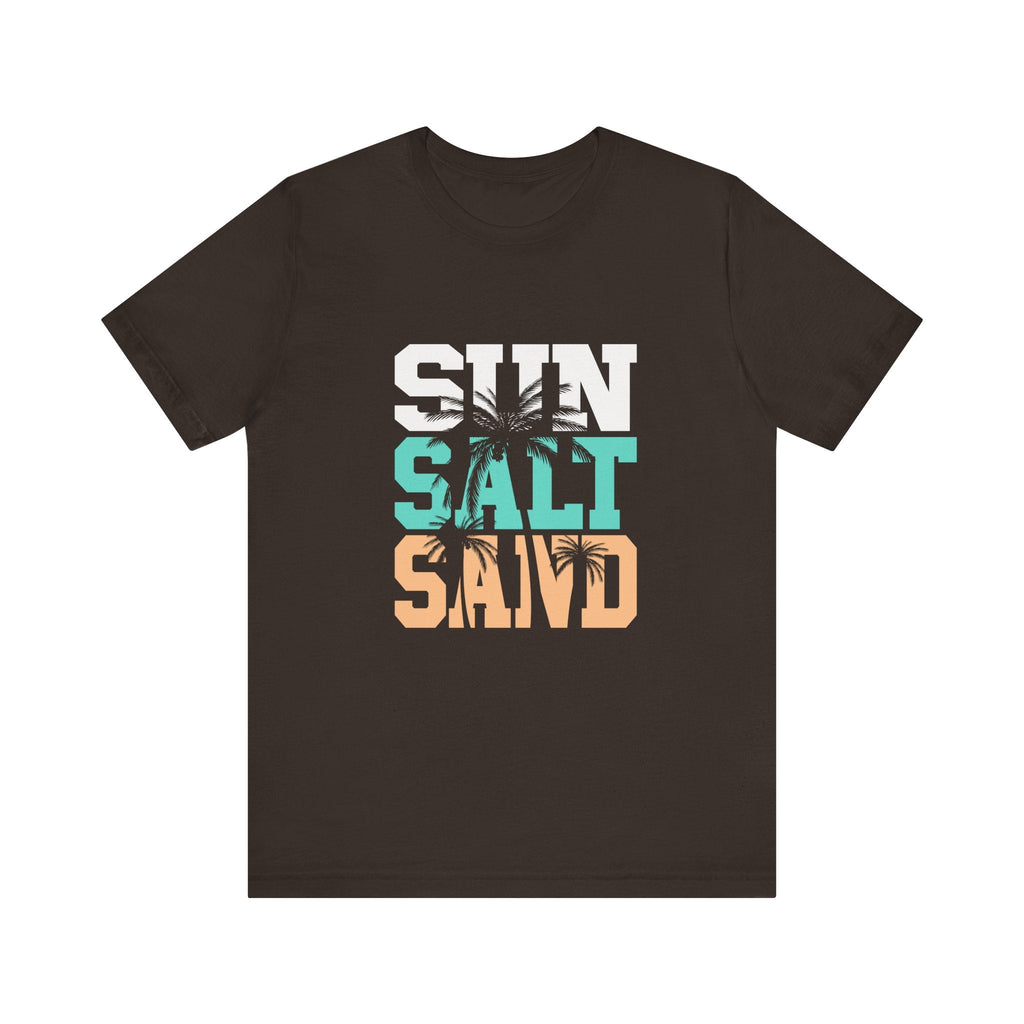 Sun Salt Sand Beach Shirt, Summer Ocean Vacation T-Shirt by PopCultureByDesign36