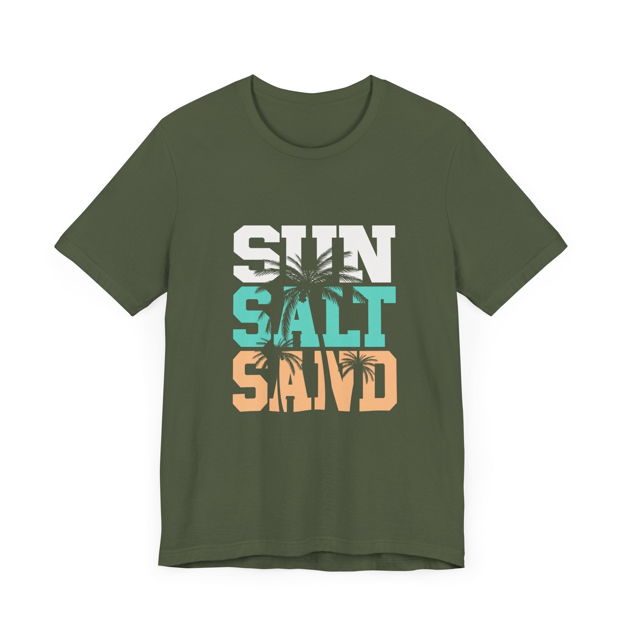 Sun Salt Sand Beach Shirt, Summer Ocean Vacation T-Shirt by PopCultureByDesign36