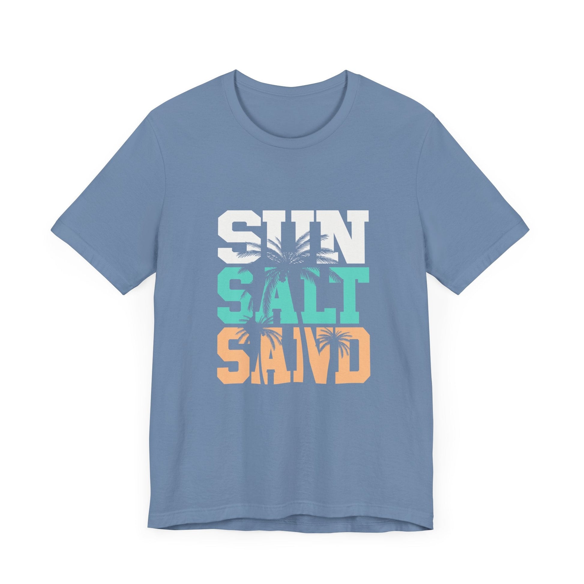 Sun Salt Sand Beach Shirt, Summer Ocean Vacation T-Shirt - Popbydesign
