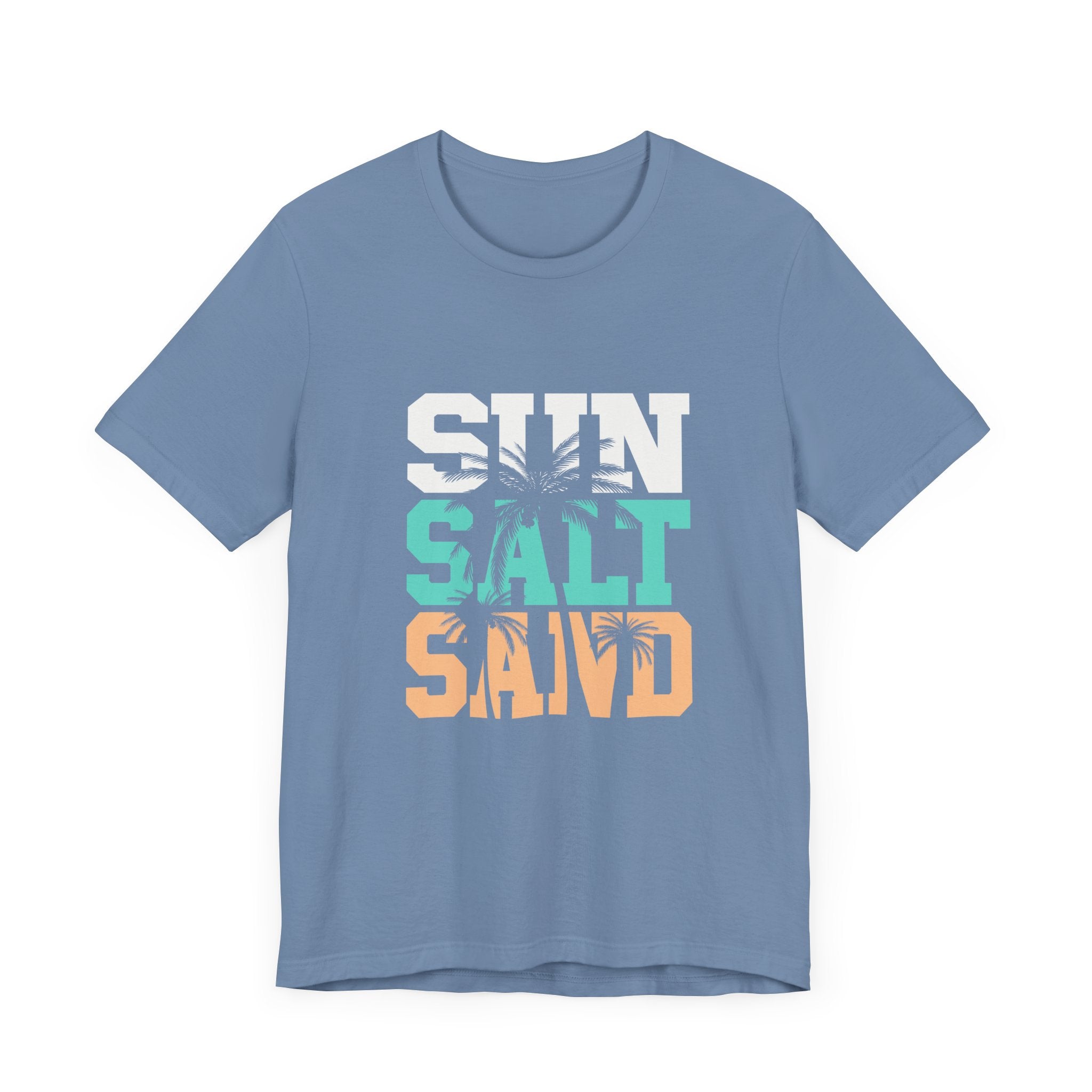 Sun Salt Sand Beach Shirt, Summer Ocean Vacation T-Shirt by PopCultureByDesign36